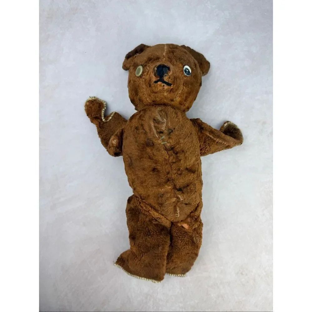 Vintage Antique Teddy Bear Well Loved Moving Limbs